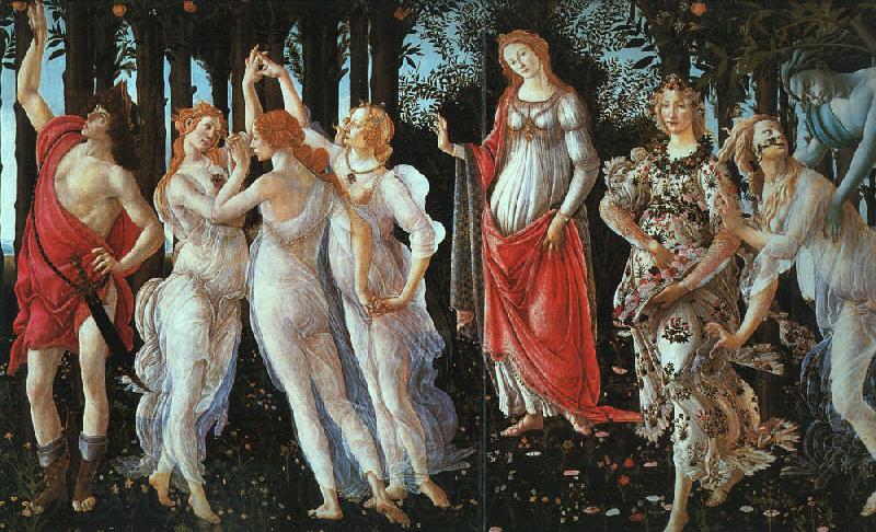 Sandro Botticelli Primavera Norge oil painting art